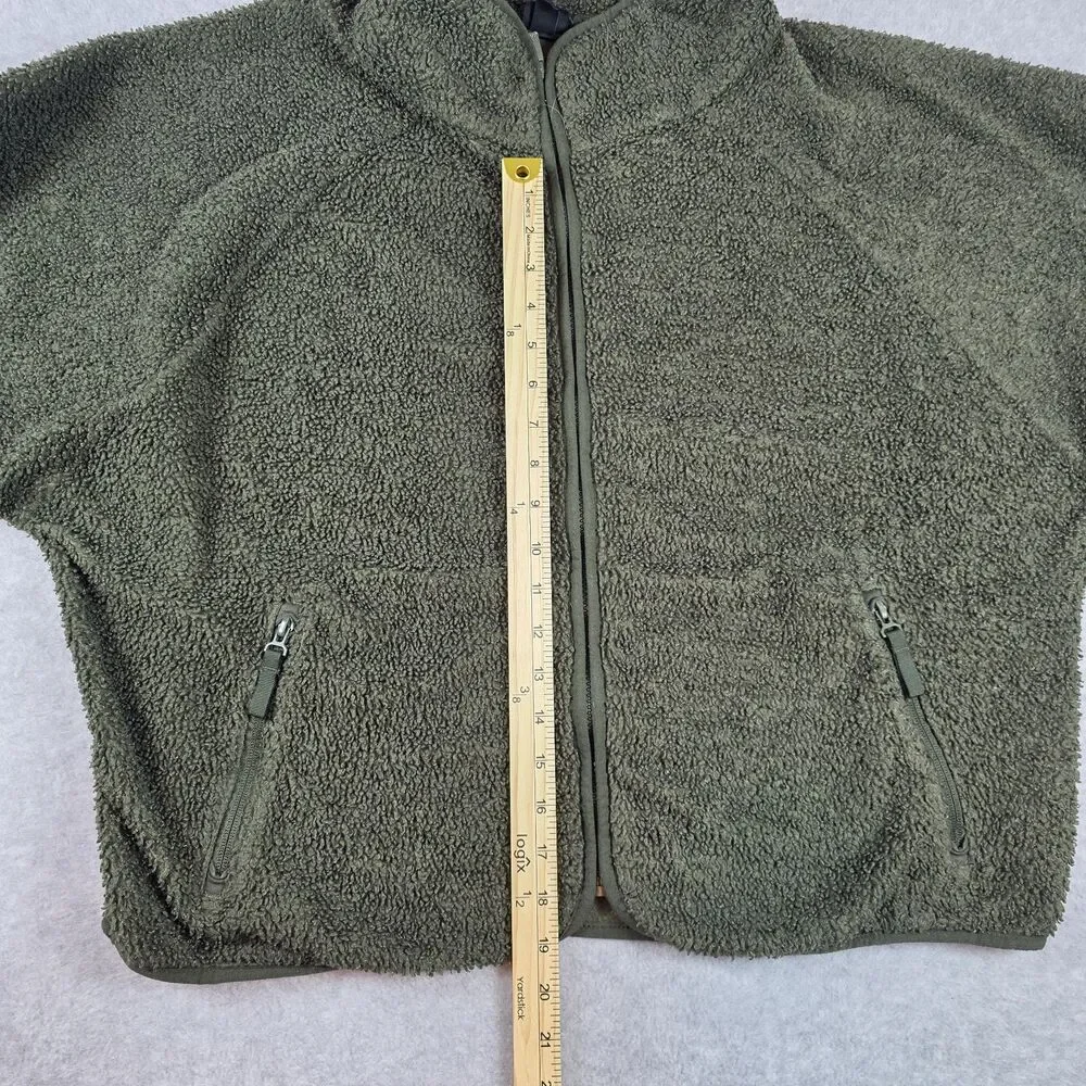 Women's XL Sherpa Cropped Jacket - All in Motion™ Green